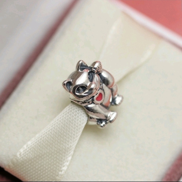 Pandora Silver Lucky Cat Charm Bracelet - Picture 1 of 4